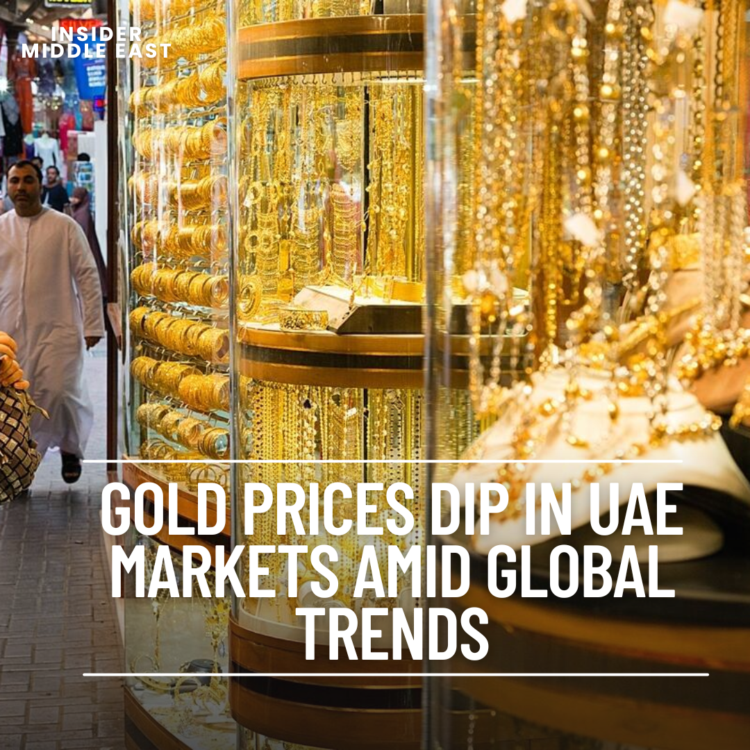 At the UAE market opening on Monday, gold prices plummeted by more than Dh1 per gramme.