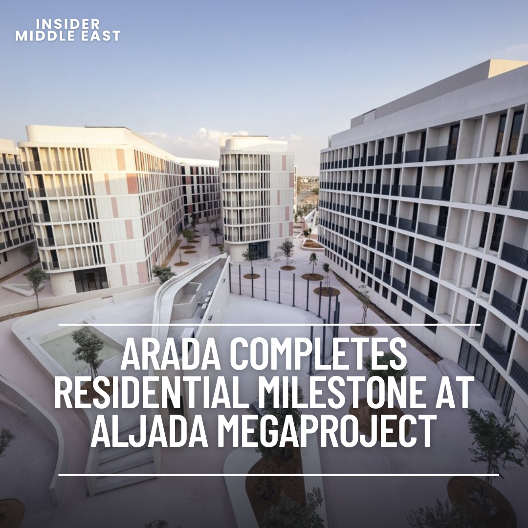 Arada announced the completion of the first eight residential buildings in Naseej District, within the Aljada megaproject.