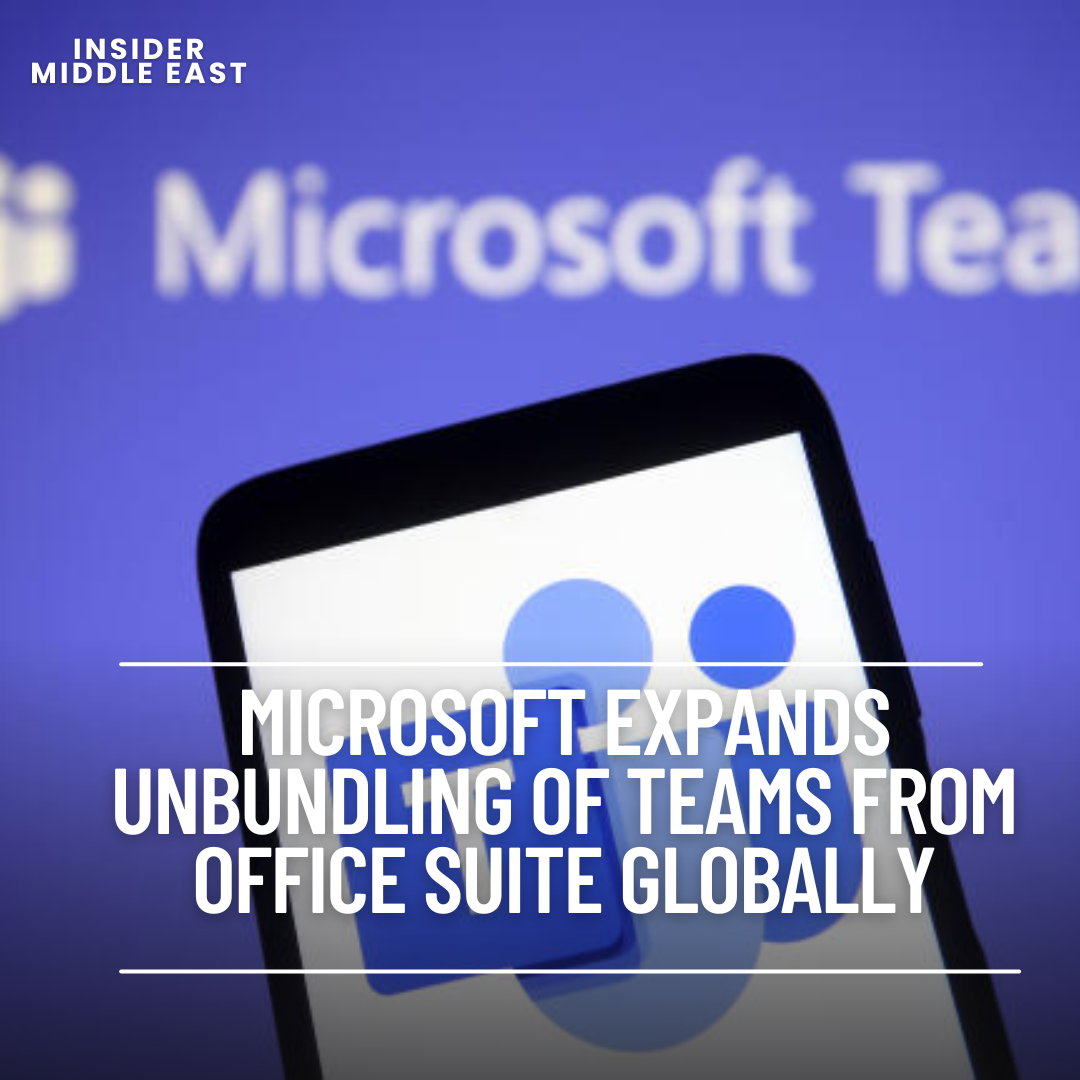 Microsoft has announced the global rollout of its policy to unbundle its Teams platform from its widely used Office suite.