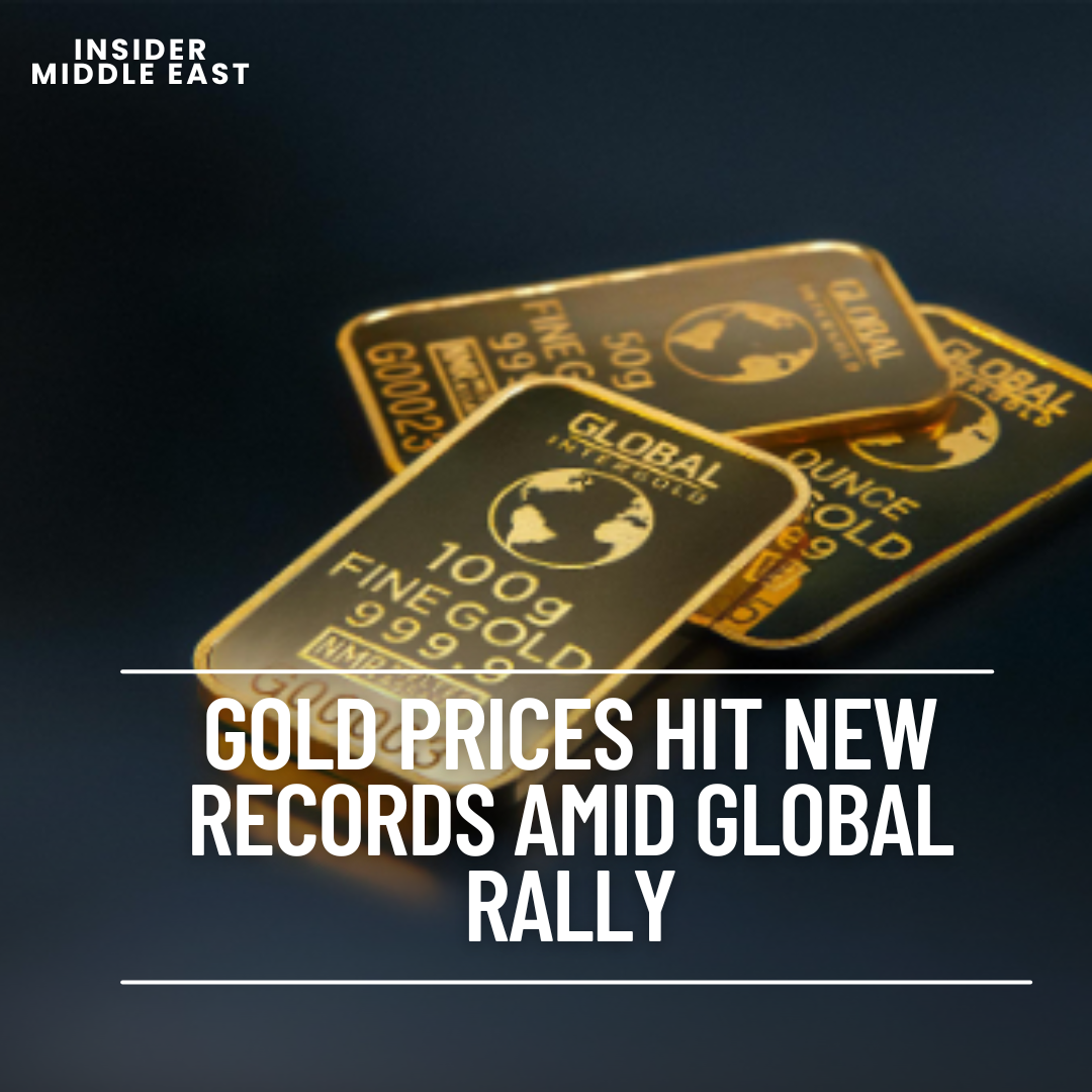 The boom in gold prices continued on Wednesday, with both the UAE and worldwide markets seeing new record highs.