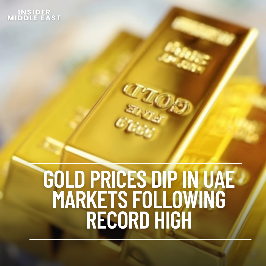 Gold prices in the UAE fell slightly on Friday morning after reaching a historic high in the previous session.
