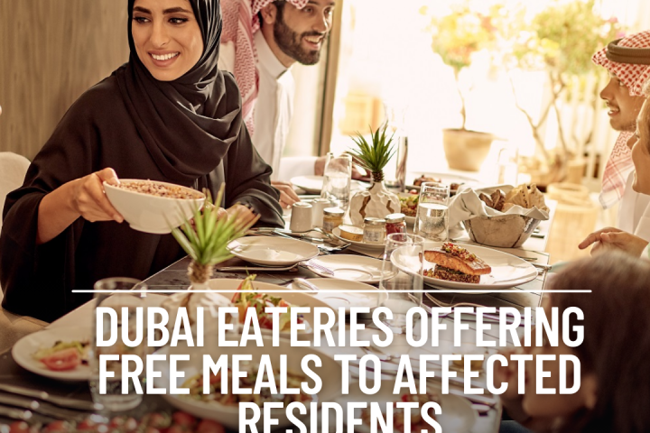 Several restaurants in Dubai are stepping up to help those in need by delivering free meals.