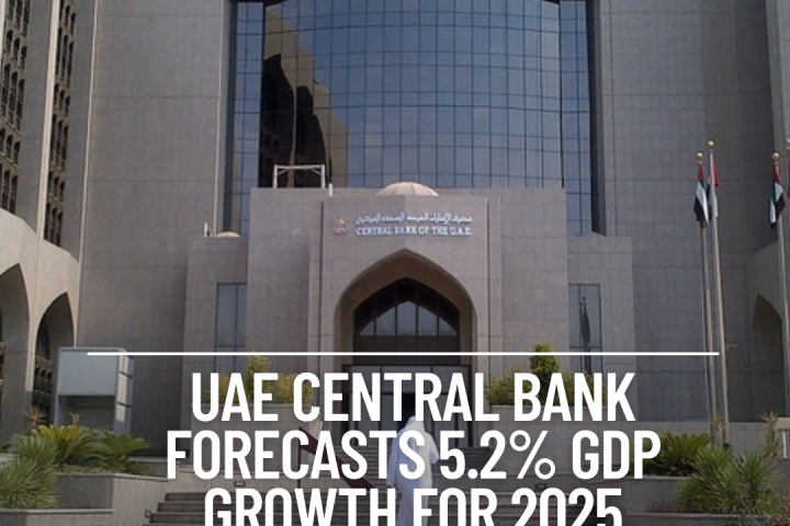 The UAE Central Bank has estimated a 5.2% GDP growth rate for 2025, indicating optimism for the country.