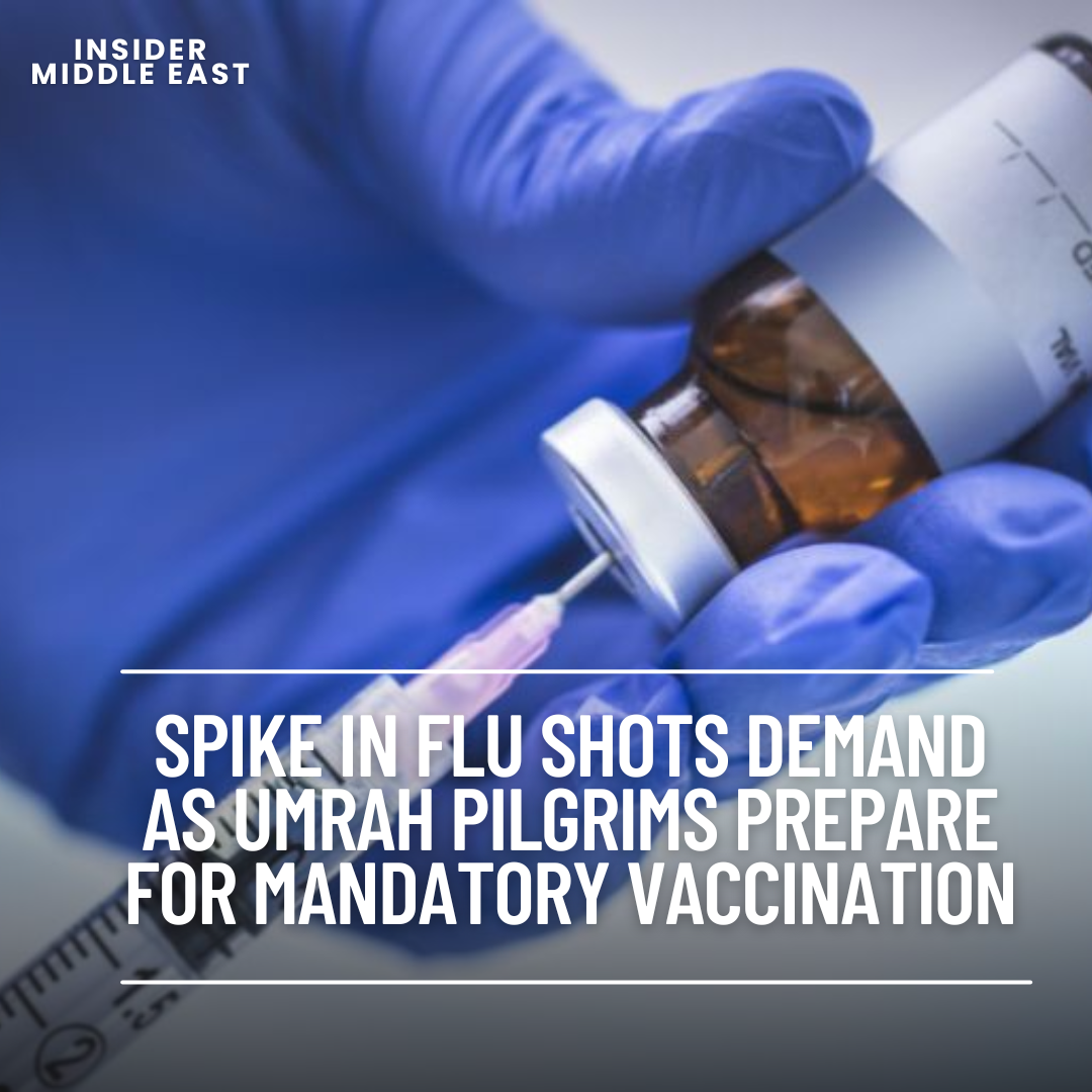 Recent recommendation on required influenza vaccination for Umrah pilgrims has resulted in a significant increase in demand for flu vaccinations.