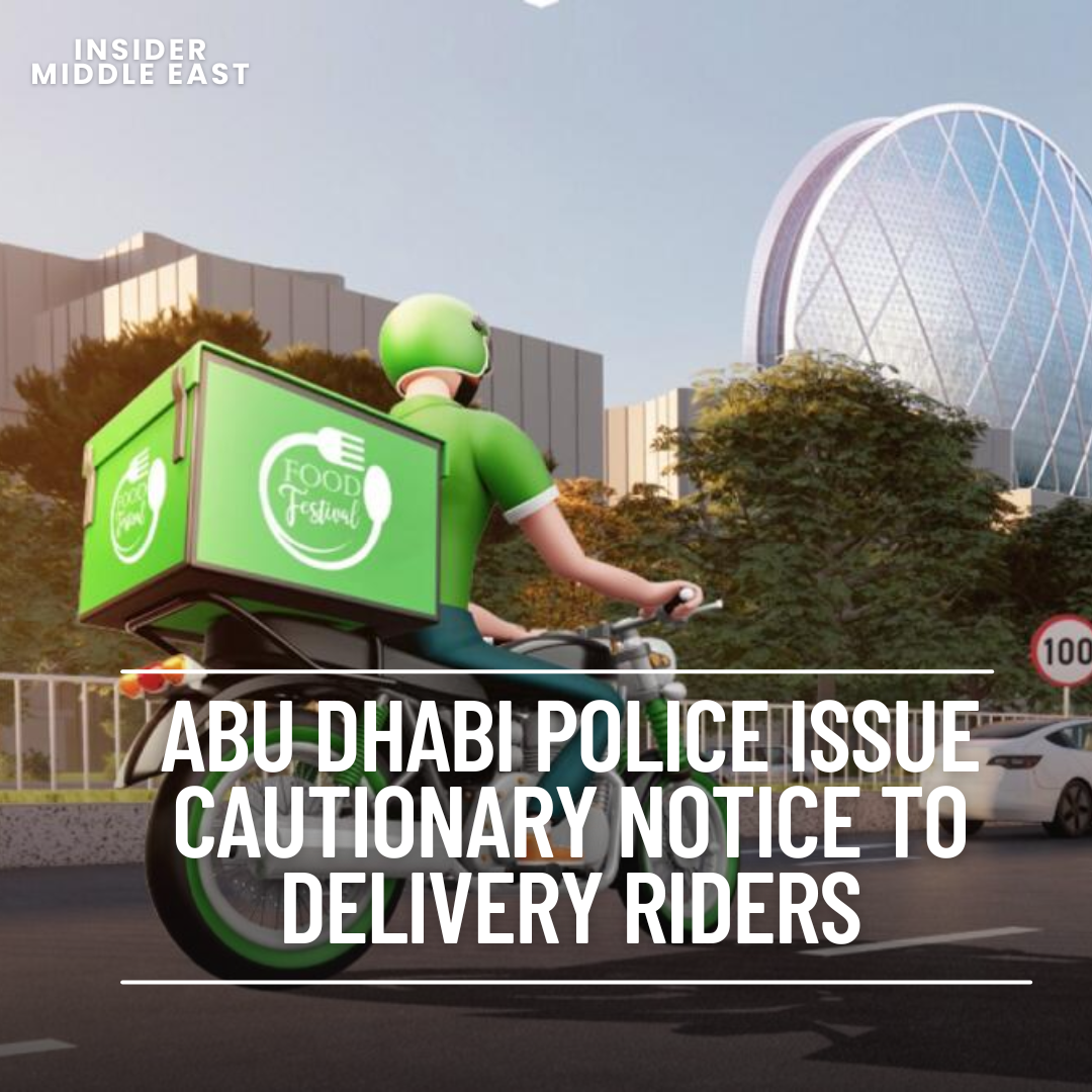 Abu Dhabi Police has issued a warning advisory to delivery riders and couriers in light of an expected spell of heavy rain.