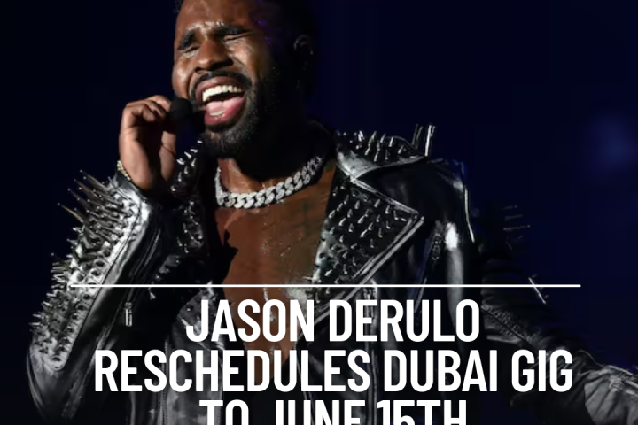 Jason Derulo highly anticipated Dubai show, originally scheduled for Saturday, May 4, has been moved to June 15.