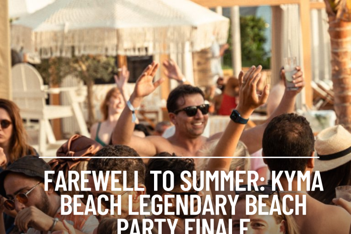 Kyma Beach fascinates with its vivid Greek heritage and spectacular views of the Marina skyline.