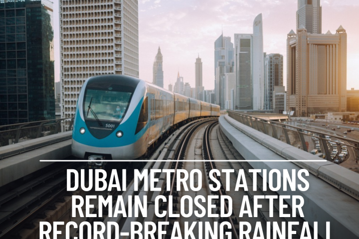 Following record-breaking rainfall and severe flooding in the UAE, numerous Dubai Metro stations have remained closed.